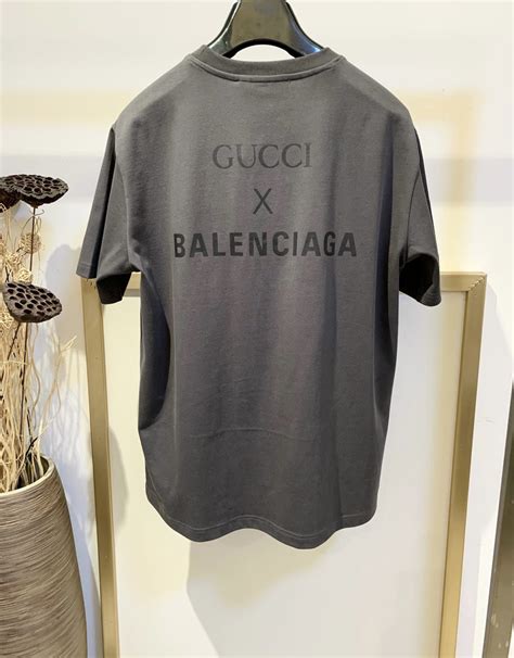 gucci balenciaga collab t shirt|is balenciaga owned by gucci.